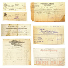 Vintage Receipts &amp; Checks