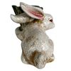Vintage Rabbit and Cabbage Vase Cotton Tail Bunny Cachepot Sculpture (c.1970s)