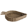 Vintage Rattan Carrot Shaped Basket, Extra Large (c.1990s)