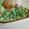 Vintage Bunny Rabbit and Flowers Textured Dish, Royal Norfolk (c.1990s)