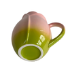Vintage Tulip Vase / Pitcher in Pink and Green, Teleflora (c.1980s)