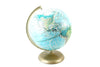 Vintage Rand McNally World Globe with Bright Blue Oceans, 12" diameter (c.1980s) - thirdshift
