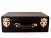 Vintage Black Hardboard Storage Case with Leather Handle (c.1930s) - thirdshift
