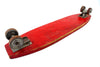 Vintage Rinky Dink Wood Surf Board in Red with Steel Wheels (c.1950s) - thirdshift
