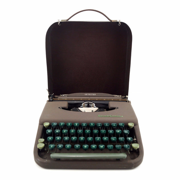 完動品　Smith Corona SKYRITER　タイプライター　ゴールドラメ ANTIQUE VINTAGE TYPEWRITER SMITH CORONA SKYRITER UNTESTED