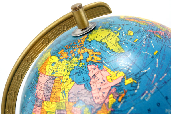 Vintage Plasti-Lite World Globe, Lights Up (c.1947