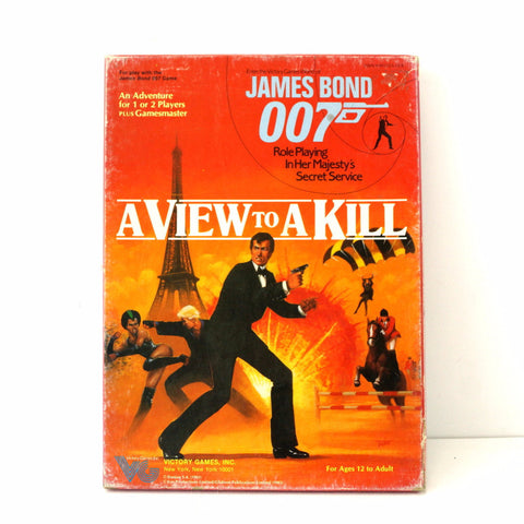 Vintage James Bond A View to a Kill Adventure Game, in Original Box (c.1983) - thirdshift
