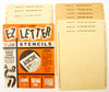 Vintage E-Z Lettering Co. Stencils, Show Card Italics 3/4", 1", 1-1/2", 2" Letters Numbers (c.1964) - thirdshift