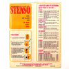 Vintage STENSO Stencil Lettering Guide, Modern Gothic 1/4", 3/8", 1/2" Letters Numbers (c.1966) - thirdshift