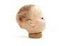 Vintage Baby Doll Head with Sleep Eyes and Molded Hair, 6.5" tall (c.1920s) N1 - thirdshift