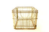 Vintage Metal Dairy Crate / Wire Milk Crate Bottle Basket "HAWTHORN MELLODY" (c.1960s) - thirdshift