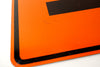 Vintage Metal "Detour" Sign in Orange and Black (c.1970s) - thirdshift