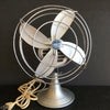Vintage Aluminum Chrom-Ever Open Cage Desk Fan (c.1950s) - thirdshift
