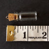 Fillable Glass Bottle / Glass Vial Charm with Cork Stopper and Eye Hook (38mm) - thirdshift