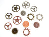 Metal Gears and Sprockets in Silver, Brass, and Copper (Set of 12) - thirdshift