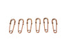 Metal Laundry Pin Style Pins in Antique Copper Finish (Set of 6) - thirdshift
