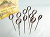 Metal Memo Pins in Antique Copper Finish (Set of 20) - thirdshift