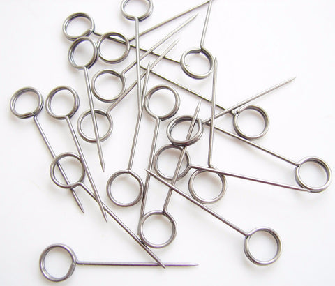 Metal Memo Pins in Antique Silver Finish (Set of 20) - thirdshift