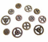 Metal Mini Gears in Silver, Brass, and Copper (Set of 12) - thirdshift
