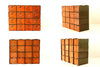 Vintage Dorman Parts Drawer Hardware Bin with 16 Drawers in Rustic Orange N1 (c.1950s) - thirdshift