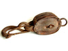Vintage Large Iron Double Pulley, Complete, Working Condition (c.1920s) - thirdshift