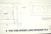 Vintage Star Wars Blueprint for Void Spider Landspeeder TX3 (c.1977) N6 - thirdshift