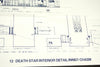 Vintage Star Wars Blueprint for Death Star Interior Detail / Inner Chasm (c.1977) N12 - thirdshift