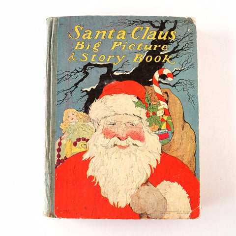 Vintage / Antique "Santa Claus Big Picture and Story Book", Expanded Version 97 pgs (c.1900s) - thirdshift