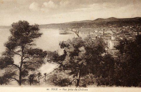 Vintage French Postcard (Carte Postale) NICE, Vue prise du Chateau (c.1900) - thirdshift