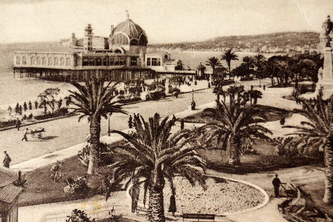Vintage French Postcard (Carte Postale) NICE, Jetee-Promenade et Jardin (c.1900) - thirdshift