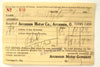 Vintage "Arcanum Motor Co." Receipt (c.1923) - thirdshift