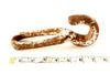 Vintage Industrial Cast Iron Metal Hook / Pully Hook in White and Rust, Large (c.1950s) - thirdshift
