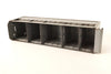 Vintage Industrial Metal Parts Drawer with 4 Dividers in Grey (c.1950s) - thirdshift