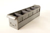 Vintage Industrial Metal Parts Drawer with 4 Dividers in Grey (c.1950s) - thirdshift