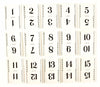 Vintage Number Cards / Table Number Cards with Art Deco Border, #1-15 (c.1930s) - thirdshift