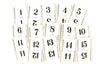 Vintage Number Cards / Table Number Cards with Art Deco Border, #1-15 (c.1930s) - thirdshift