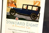 Vintage Blue Standard Eight Antique Car Original Print Ad, Period Paper (1919) - thirdshift