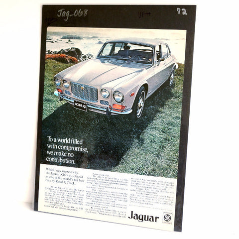Vintage Jaguar XJ6 Jag British Leyland Original Print Ad, Period Paper (1972) - thirdshift