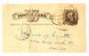 Vintage Post Card Grand Lodge of Texas Freemason Dues (August 3, 1885) - thirdshift