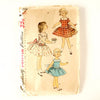 Vintage Simplicity Pattern 1500 Child's One-Piece Dress with Petticoat, Size 5 (c.1950s) - thirdshift