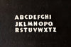 Vintage White Ceramic Push Pins Alphabet Letters A to Z, 26 pins (c.1940s) - thirdshift
