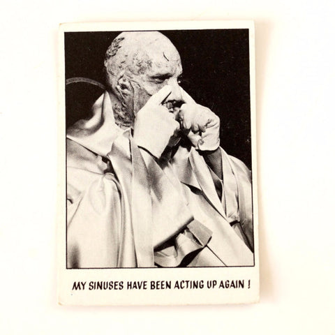 Vintage "You'll Die Laughing" Trading Card #50 by Topps (c.1973) - thirdshift