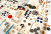 Vintage Button Collection, Tin Filled with 503 Buttons on Original Cards (c.1960s) - thirdshift