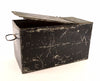 Vintage Metal Safe Deposit Box in Black (c.1940s) - thirdshift
