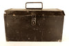Vintage Industrial Metal Tool Box in Black (c.1950s) - thirdshift