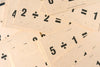 Vintage Teach-Me New Math Division Flash Cards, Complete Set of 41, 6" cards (c.1965) - thirdshift