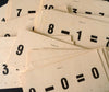 Vintage Teach-Me New Math Subtraction Flash Cards, Complete Set of 50, 6" cards (c.1965) - thirdshift