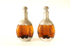 Vintage Amber and Pewter Decanters, Royal Holland Daalderop, Set of 2 (c.1930s) - thirdshift