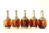 Vintage Amber and Pewter Decanters, Royal Holland Daalderop, Set of 2 (c.1930s) - thirdshift