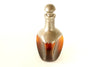 Vintage Royal Holland Pewter Daalderop Pinched Decanter, Amber and Metal (c.1930s) N4 - thirdshift